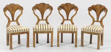 Set of four Biedermeier chairs Set of four Biedermeier chairs