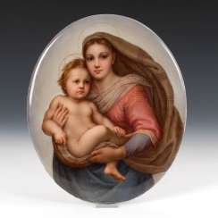 Porcelain Painting: The Sistine Madonna, Porcelain Painting: The Sistine Madonna,