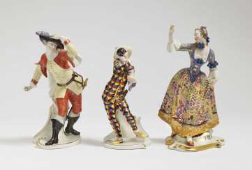 Drei Figuren aus der Commedia dell' Arte Drei Figuren aus der Commedia dell' Arte