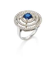 NO RESERVE - GOLD, SAPPHIRE AND DIAMOND RING, GRAFF NO RESERVE - GOLD, SAPPHIRE AND DIAMOND RING, GRAFF