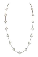MOTHER-OF-PEARL 'ALHAMBRA' LONGCHAIN NECKLACE, VAN CLEEF & ARPELS MOTHER-OF-PEARL 'ALHAMBRA' LONGCHAIN NECKLACE, VAN CLEEF & ARPELS