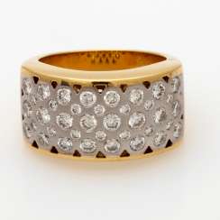 Damenring WG/ Gelbgold 18 K Damenring WG/ Gelbgold 18 K