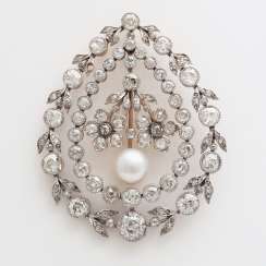 Pendant in floral form of drops occupied m. diamonds Pendant in floral form of drops occupied m. diamonds