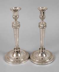 Pair of neoclassical candlesticks England Pair of neoclassical candlesticks England