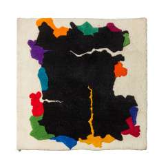 Design carpet made of wool, 1970s, 118x118 cm. Design carpet made of wool, 1970s, 118x118 cm.