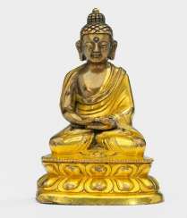 Feuervergoldete Bronze des Buddha Shakyamuni Feuervergoldete Bronze des Buddha Shakyamuni