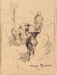 Farmer with goats, without indication of a year farmer with team of horses, without indication of a year, A coal drawing on paper and a lithograph on firm paper. Farmer with goats, without indication of a year farmer with team of horses, without indication of a year, A coal drawing on paper and a lithograph on firm paper.
