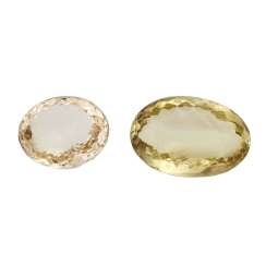 Mixed Lot Of 2 Lemon Citrine Mixed Lot Of 2 Lemon Citrine