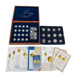 The smallest gold coins in Europe - wooden box The smallest gold coins in Europe - wooden box