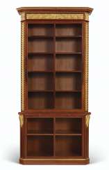 A FRENCH MAHOGANY AND PARCEL-GILT BOOKCASE A FRENCH MAHOGANY AND PARCEL-GILT BOOKCASE