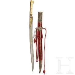 Yatagan with silver-mounted scabbard, Greece, around 1800 Yatagan with silver-mounted scabbard, Greece, around 1800