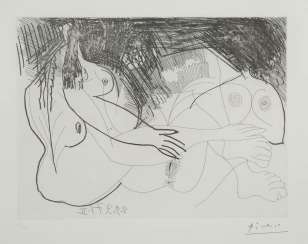 PABLO PICASSO 1881 Málaga - 1973 Mougins LEAF 98 FROM THE SEQUENCE '156 GRAVURES' PABLO PICASSO 1881 Málaga - 1973 Mougins LEAF 98 FROM THE SEQUENCE '156 GRAVURES'