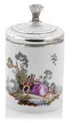 Roller jug with gallant scene Roller jug with gallant scene