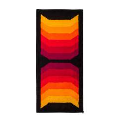 Design carpet made of wool. 1970s, 196x90 cm. Design carpet made of wool. 1970s, 196x90 cm.