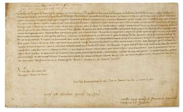 CHARLES II DE NAVARRE, DIT « LE MAUVAIS » (1332-1387) Lettre... CHARLES II DE NAVARRE, DIT « LE MAUVAIS » (1332-1387) Lettre...