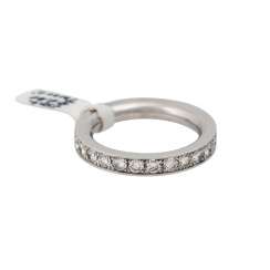 Eternity ring all around with brilliant-cut diamonds, together approx 1.6 ct, Eternity ring all around with brilliant-cut diamonds, together approx 1.6 ct,