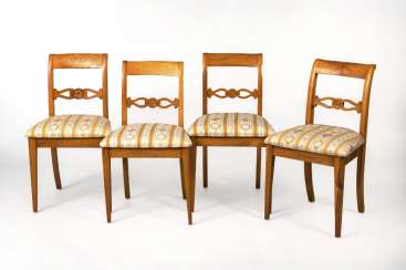 4 Biedermeier-Polsterstühle 4 Biedermeier-Polsterstühle