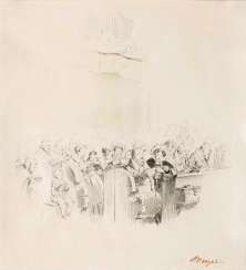 Singing Community. Adolph von Menzel Singing Community. Adolph von Menzel