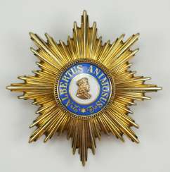 Saxony: Albrechtsorder, 2. Model (1876-1918), Golden breast star to the special stage. Saxony: Albrechtsorder, 2. Model (1876-1918), Golden breast star to the special stage.
