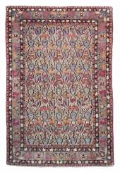 Persian carpet patterned with animal and floral motifs, Kashan(?) Persian carpet patterned with animal and floral motifs, Kashan(?)