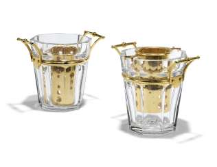 TWO BACCARAT GLASS 'HARCOURT' CHAMPAGNE-COOLERS TWO BACCARAT GLASS 'HARCOURT' CHAMPAGNE-COOLERS