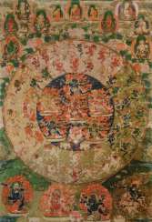 The Mandala of 58 wrathful deities from the Tibetan book of the dead The Mandala of 58 wrathful deities from the Tibetan book of the dead