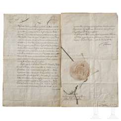 King Friedrich II - patent for the consul in Genoa, dated 1764 King Friedrich II - patent for the consul in Genoa, dated 1764