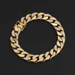 Heavy, classic bracelet with diamonds Heavy, classic bracelet with diamonds