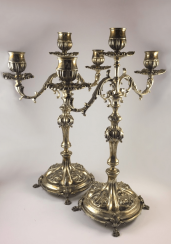A pair of candlesticks 800 A pair of candlesticks 800