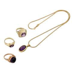Jewelry mixed lot 4-piece Jewelry mixed lot 4-piece