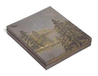 A SMALL LACQUER WRITING BOX (SUZURIBAKO) A SMALL LACQUER WRITING BOX (SUZURIBAKO)