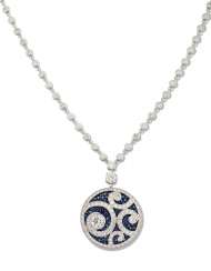 NO RESERVE - GOLD, SAPPHIRE AND DIAMOND NECKLACE, GRAFF NO RESERVE - GOLD, SAPPHIRE AND DIAMOND NECKLACE, GRAFF