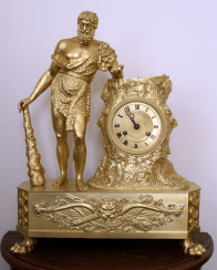Hercules table clock,France 19th century Hercules table clock,France 19th century