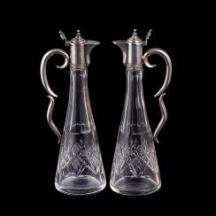 A couple of Russian decanters A couple of Russian decanters