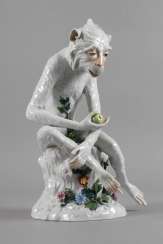 Potschappel monkey with Apple Potschappel monkey with Apple