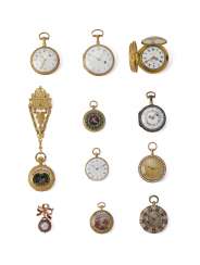 A GROUP OF ELEVEN GOLD POCKET WATCHES A GROUP OF ELEVEN GOLD POCKET WATCHES