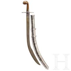 Significant Kilij with fine niellierter silver mount, Epirus ( Greece), 1830 Significant Kilij with fine niellierter silver mount, Epirus ( Greece), 1830