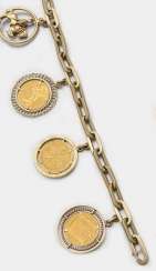 Gold coin bracelet from the 1960s Gold coin bracelet from the 1960s