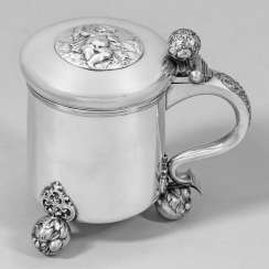 Lid tankard in baroque style Lid tankard in baroque style