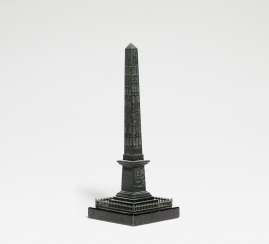 Bronze Luxor obelisk from the Place de la Concorde in Paris Bronze Luxor obelisk from the Place de la Concorde in Paris