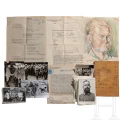 HJ-Obergebietsführer Willi Blomquist - numerous documents from his early post-war period, with an affidavit from Artur Axmann in 1947 HJ-Obergebietsführer Willi Blomquist - numerous documents from his early post-war period, with an affidavit from Artur Axmann in 1947