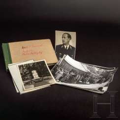 Karl Tempel, Mayor of Munich - Photo album with approx. 80 photos as a lieutenant of the mountain troops in 1939, a portrait photo and 14 large-format photos of his funeral as well as a memorial letter of thanks Karl Tempel, Mayor of Munich - Photo album with approx. 80 photos as a lieutenant of the mountain troops in 1939, a portrait photo and 14 large-format photos of his funeral as well as a memorial letter of thanks