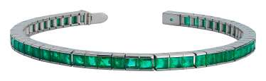 River bracelet with emeralds River bracelet with emeralds