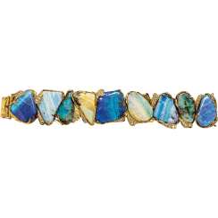 High-carat opal bracelet with diamonds High-carat opal bracelet with diamonds