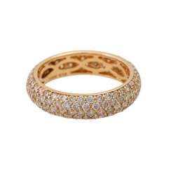 Ring set with brilliant-cut diamonds, approx. 2 ct (hallmarked), Ring set with brilliant-cut diamonds, approx. 2 ct (hallmarked),
