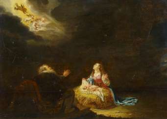 Colyns, David. The Holy family, angels, lights. Colyns, David. The Holy family, angels, lights.
