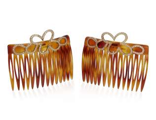 PAAR DIAMANT-UND GOLD-HAAR-KÄMME PAAR DIAMANT-UND GOLD-HAAR-KÄMME