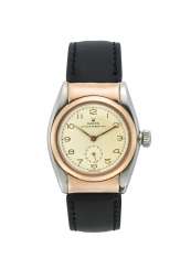 ROLEX OVETTO: Orologio da polso da uomo acciaio e oro rosa, anse cachè ROLEX OVETTO: Orologio da polso da uomo acciaio e oro rosa, anse cachè