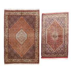 Two Oriental Rugs. BIDJAR, IRAN, 20. Century, Two Oriental Rugs. BIDJAR, IRAN, 20. Century,