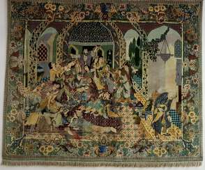 Pictures of carpet TÄBRIZ, wool signed/cork,, Iran 20. Century Pictures of carpet TÄBRIZ, wool signed/cork,, Iran 20. Century